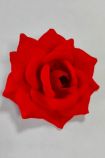 Роза бархатная ВК-163, ярко-красная, 15 см, (10 шт)