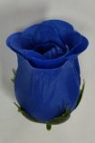 Бутон розы ВК-03, синяя, шелк 7 см упак 20 шт